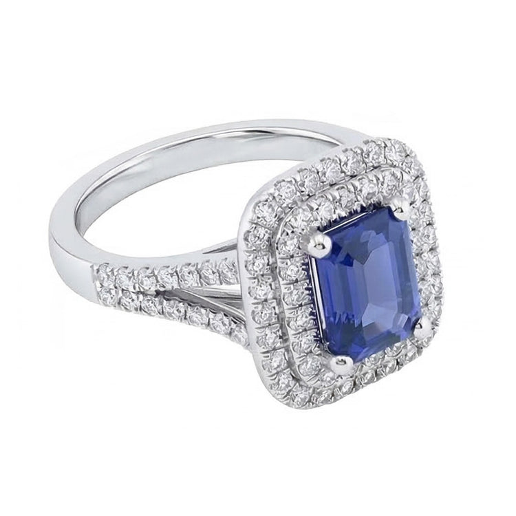 naturel diamant 4carats bague vue de profil