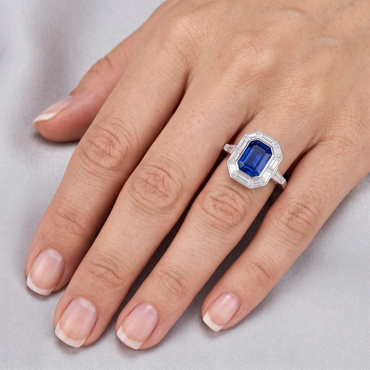Bague Émeraude Naturel 3.50 Carats