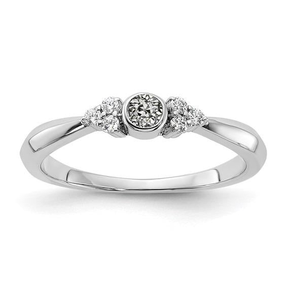 Bague En Véritable Diamant Rond Pour Femme Avec Lunette Conique 1.75 Carats