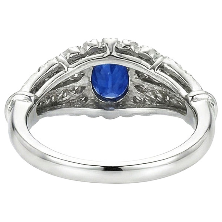 naturel round diamant 8.75carats bague vue de profil