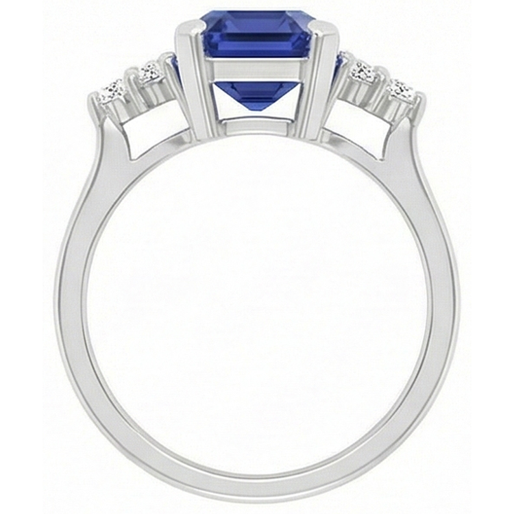 naturel diamant 3carats bague vue de profil