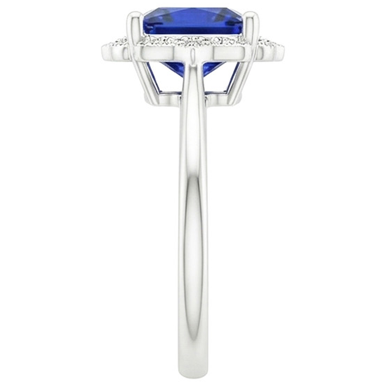 naturel diamant 6carats bague sur blanc