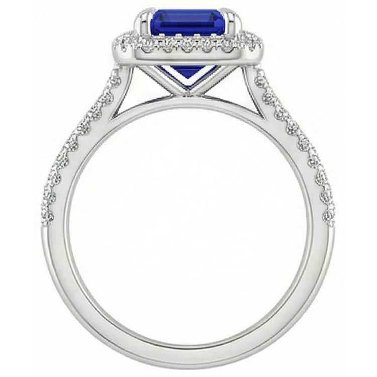naturel diamant 4.50carats bague angle de côté
