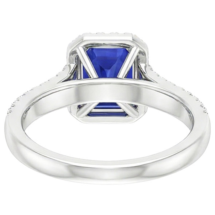 naturel émeraude 4carats bague angle de côté
