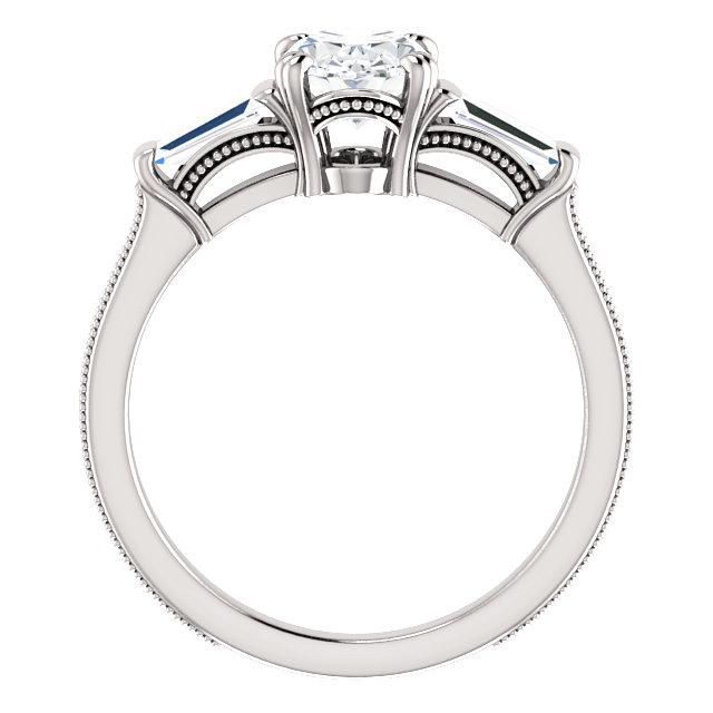 Bague Naturel Diamant 3 Pierres 2 Carats Style Vintage Bijoux Femme Nouveau