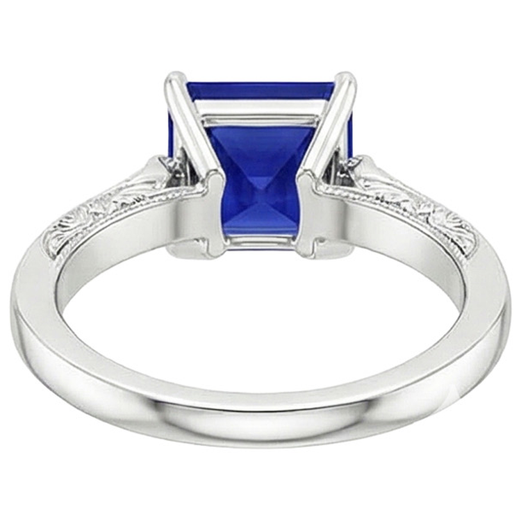 naturel diamant 5.25carats bague angle de côté