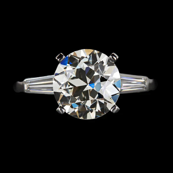 Bague Réel Diamant 4 Carats 3 Pierres