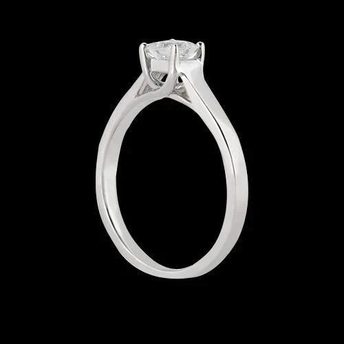 Bague Réel Diamant Princesse Or 1.5 Carat