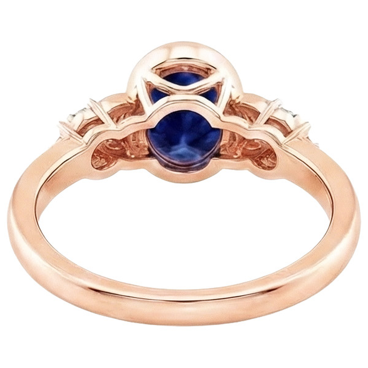 Bague Saphir 5 Carats Sertie Lunette