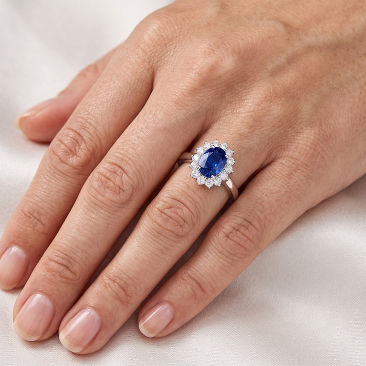 Bague Saphir Birman Coupe Ovale