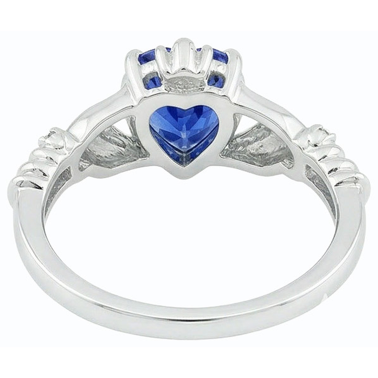naturel round diamant 2carats bague sur blanc