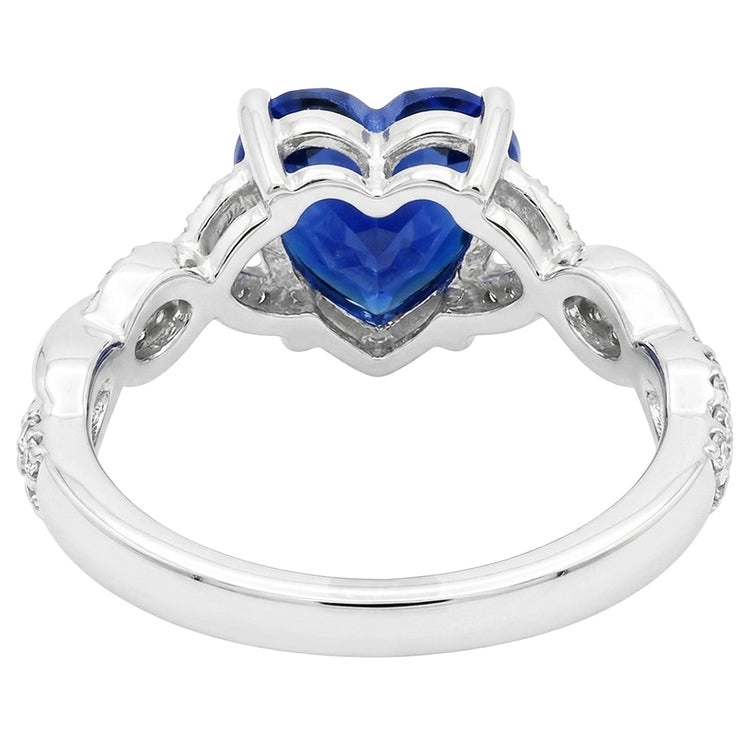 naturel round diamant 3.50carats bague vue de profil