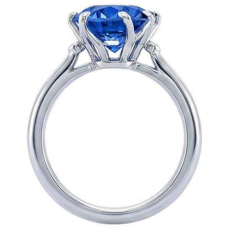 naturel diamant 1.90carats bague vue de profil