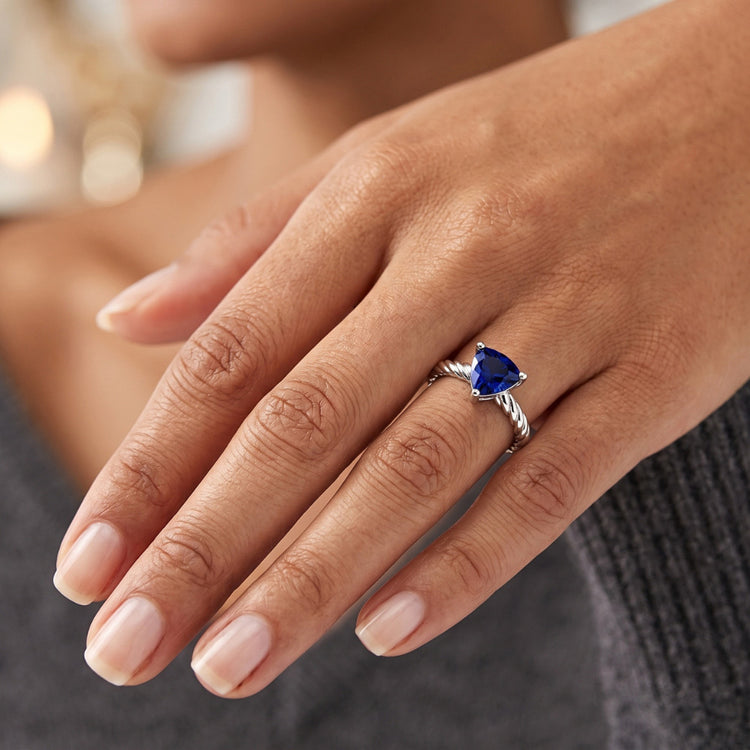 Bague Saphir Naturel 1 Carats