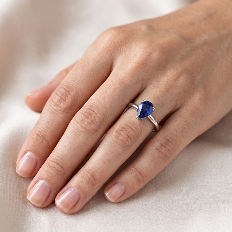 Bague Saphir Naturel 1 Carats