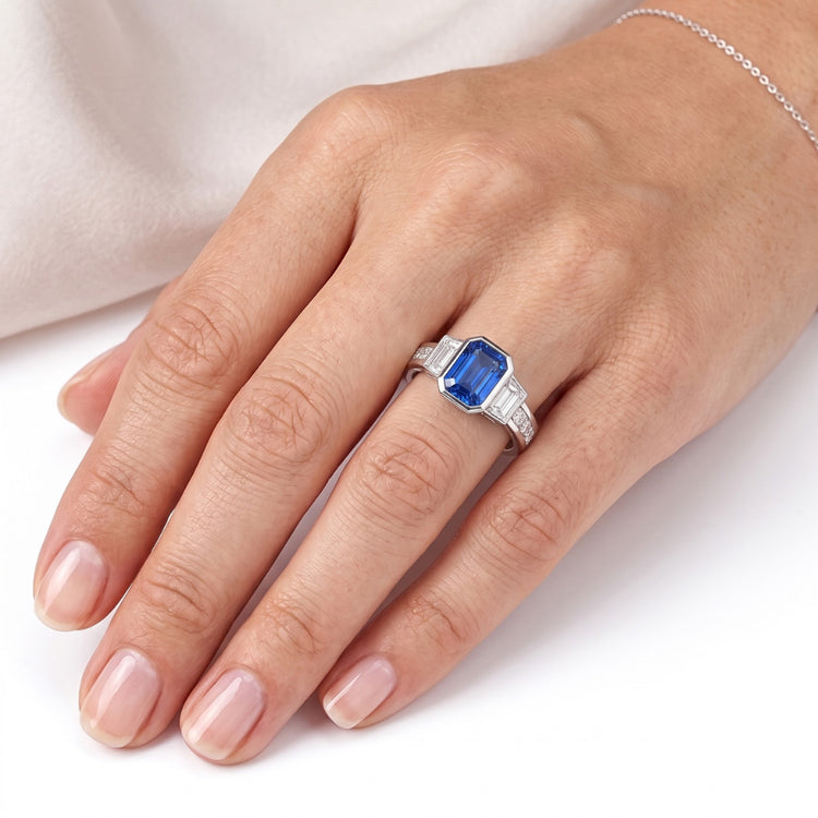 Bague Saphir Naturel 2.50 Carats