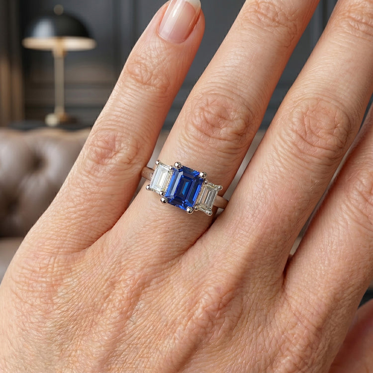 Bague Saphir Naturel 2.50 Carats