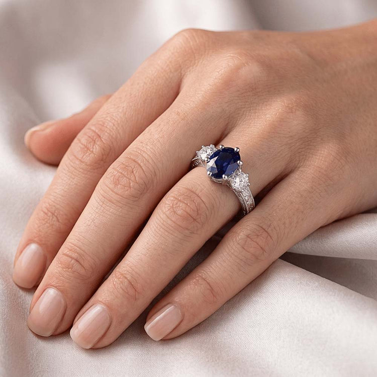 Bague Saphir Naturel 2.50 Carats