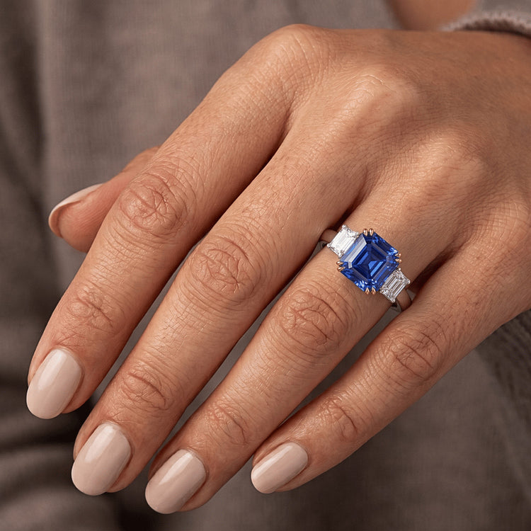 Bague Saphir Naturel 2.50 Carats