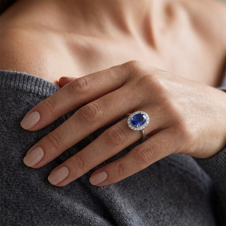Bague Saphir Naturel 2.80 Carats