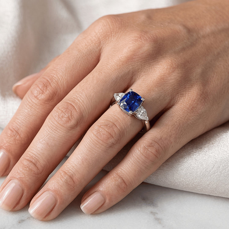 Bague Saphir Naturel 2 Carats