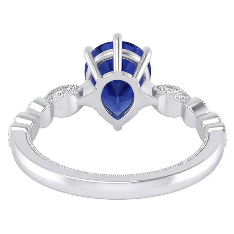 Bague Saphir Naturel 2 Carats