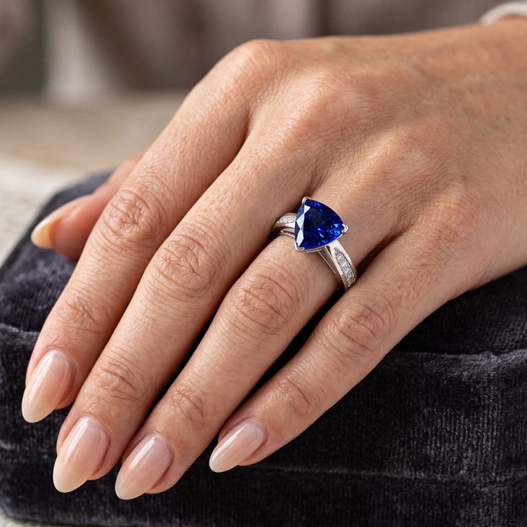 Bague Saphir Naturel 2 Carats