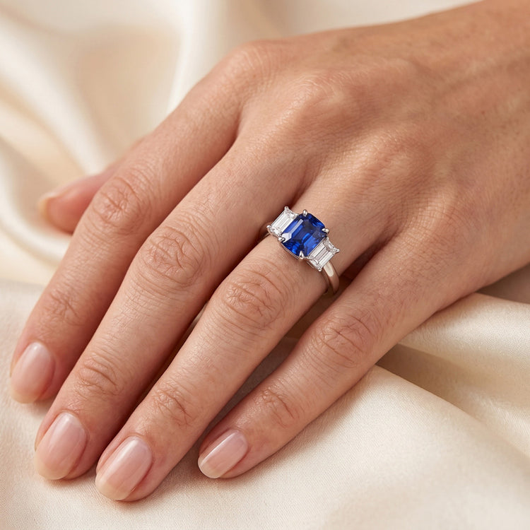 Bague Saphir Naturel 2 Carats