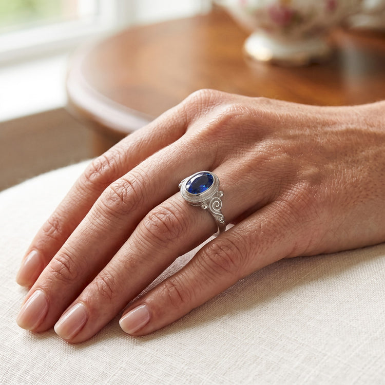 Bague Saphir Naturel 2 Carats