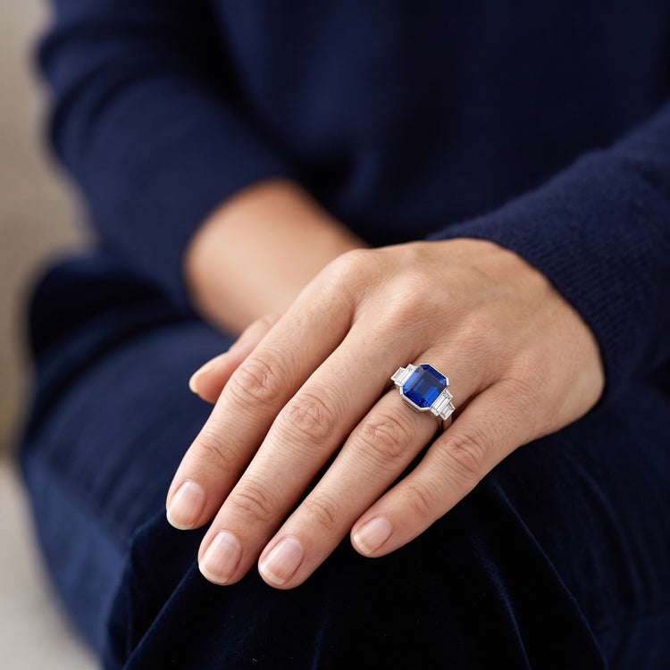 Bague Saphir Naturel 2 Carats