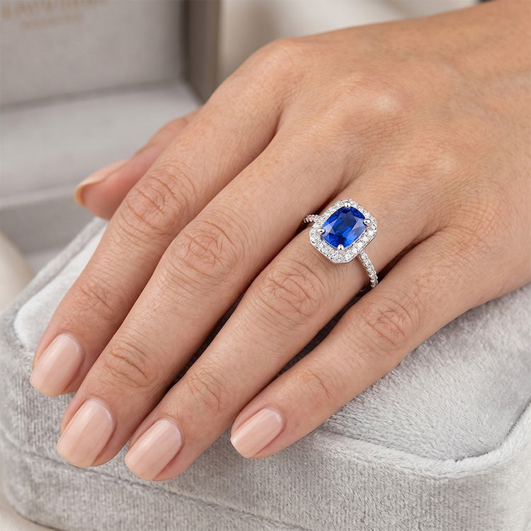 Bague Saphir Naturel 3.40 Carats