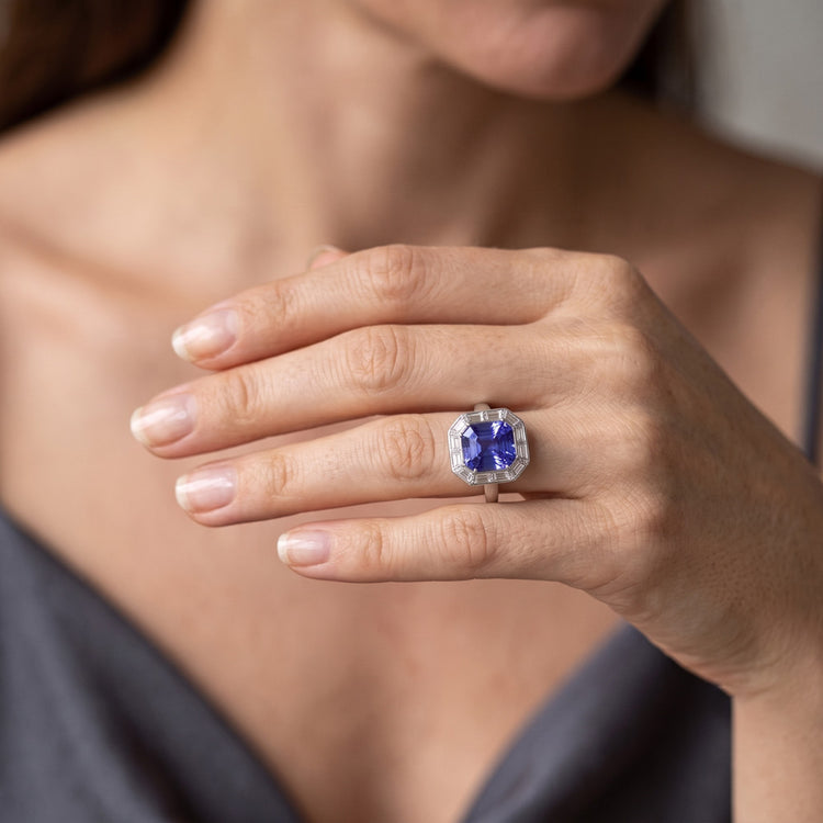 Bague Saphir Naturel 3.50 Carats