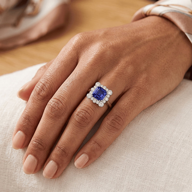 Bague Saphir Naturel 3.50 Carats