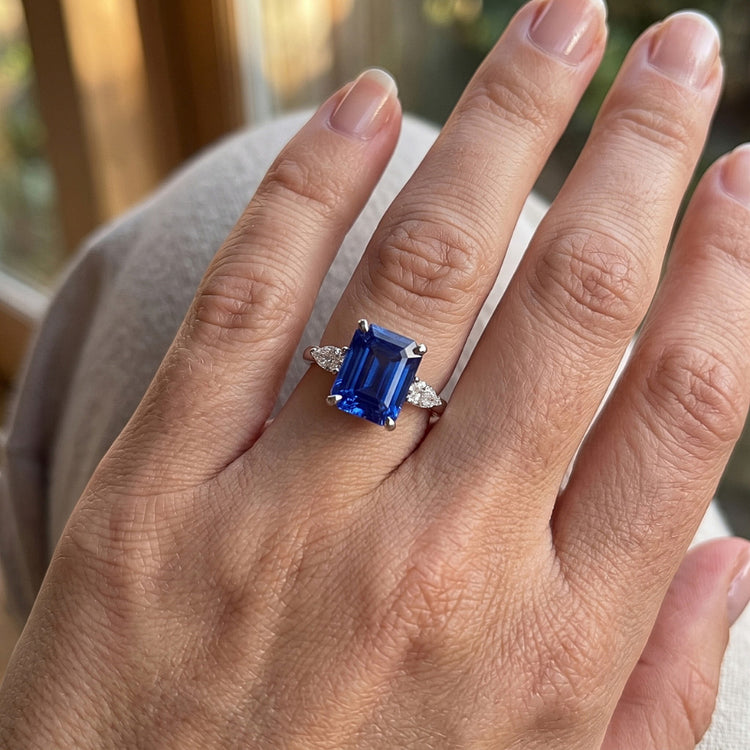 Bague Saphir Naturel 3.50 Carats