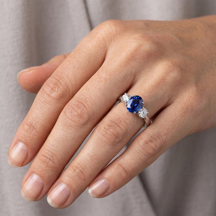 Bague Saphir Naturel 3.50 Carats