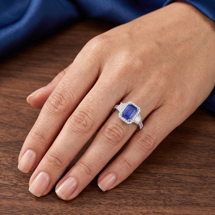 Bague Saphir Naturel 3.50 Carats