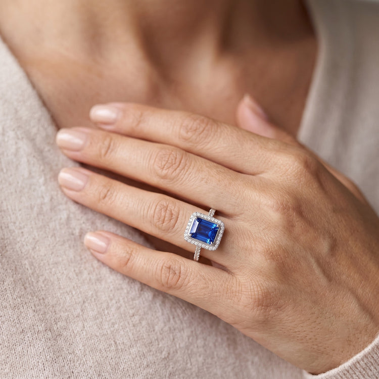 Bague Saphir Naturel 3.50 Carats