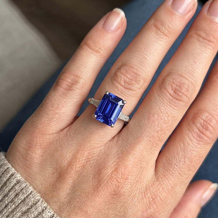 Bague Saphir Naturel 3.50 Carats