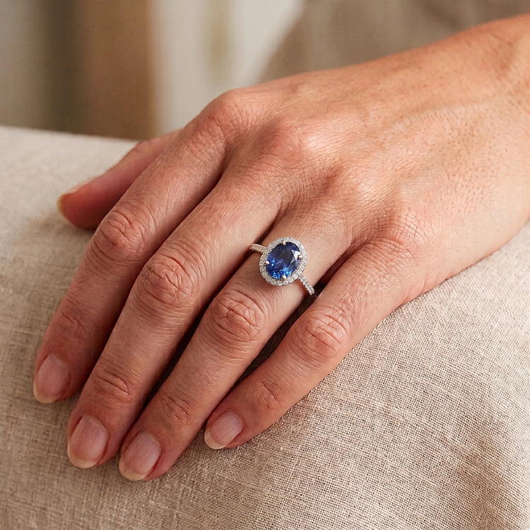 Bague Saphir Naturel 3.50 Carats