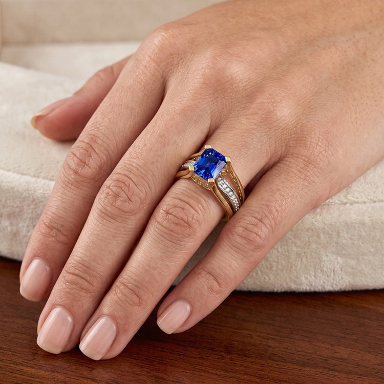Bague Saphir Naturel 3 Carats
