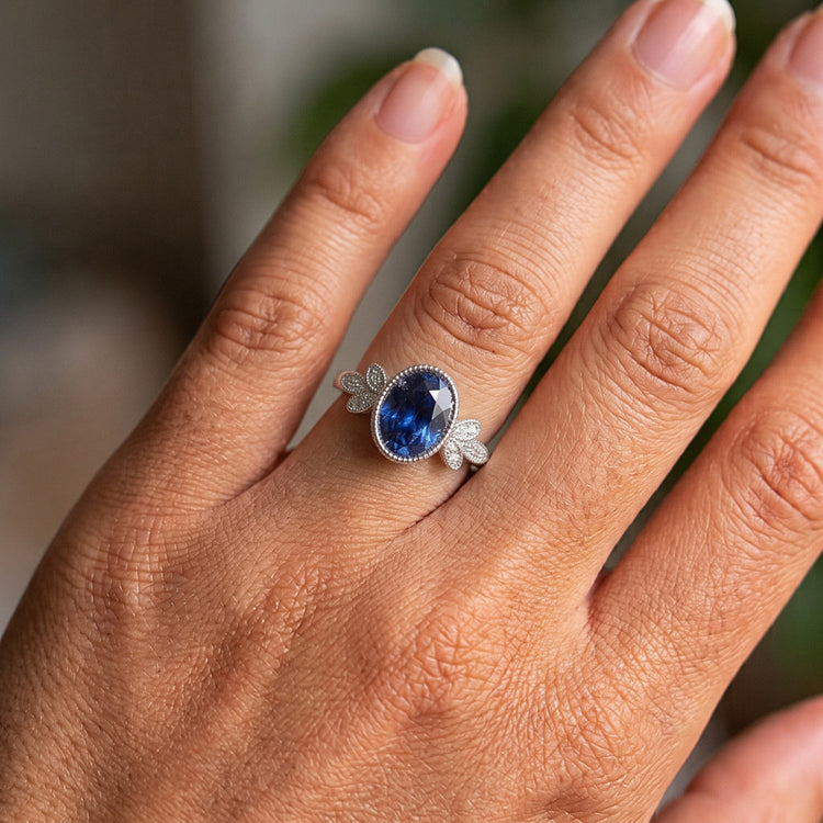 Bague Saphir Naturel 3 Carats