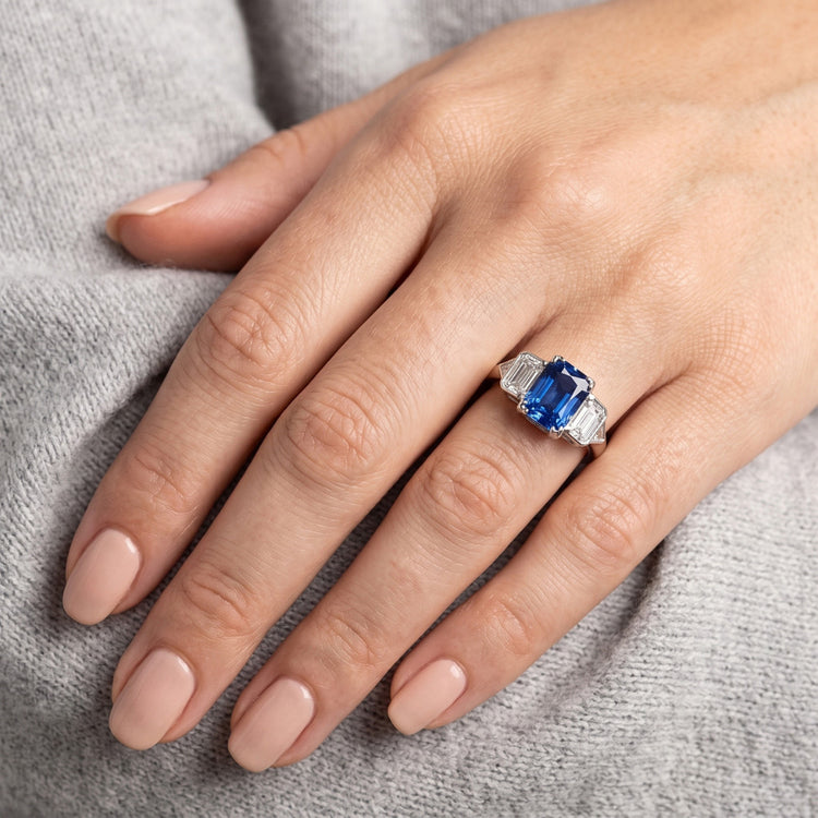 Bague Saphir Naturel 3 Carats