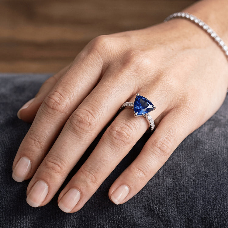 Bague Saphir Naturel 3 Carats