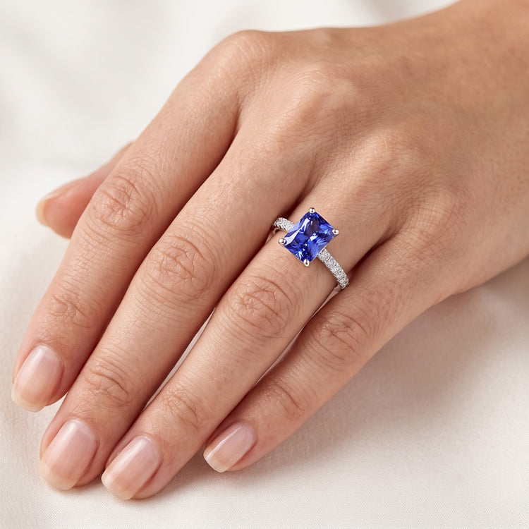 Bague Saphir Naturel 3 Carats