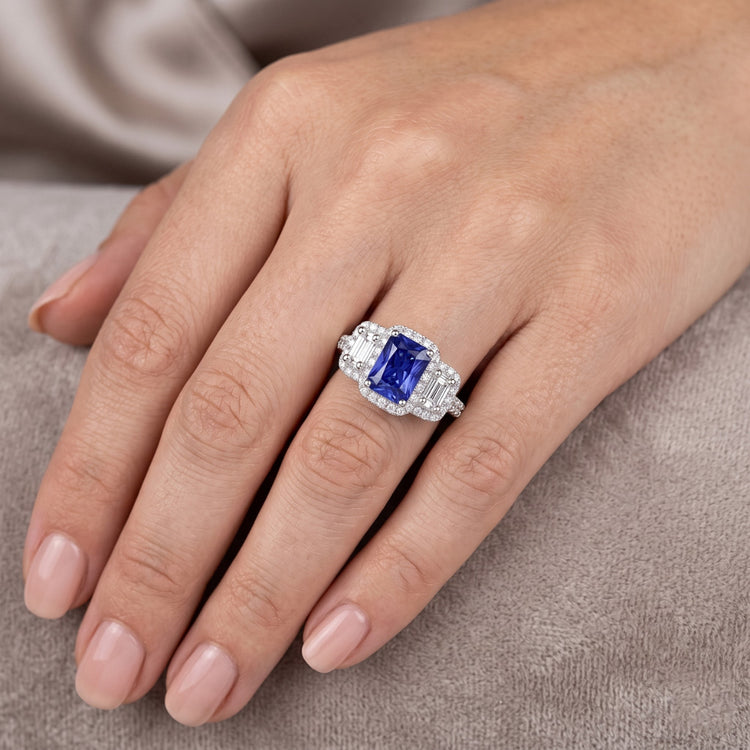 Bague Saphir Naturel 3 Carats