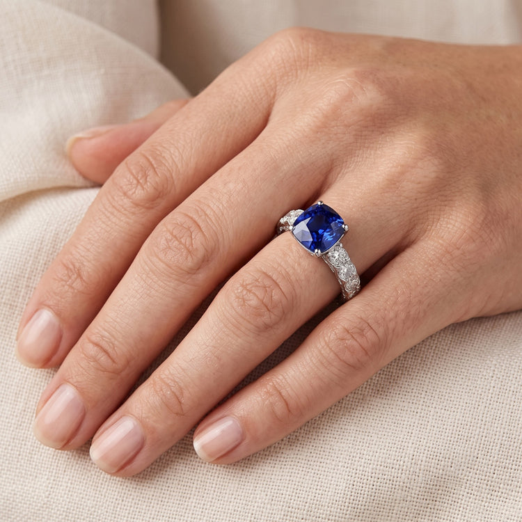 Bague Saphir Naturel 3 Carats