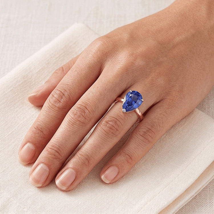 Bague Saphir Naturel 3 Carats