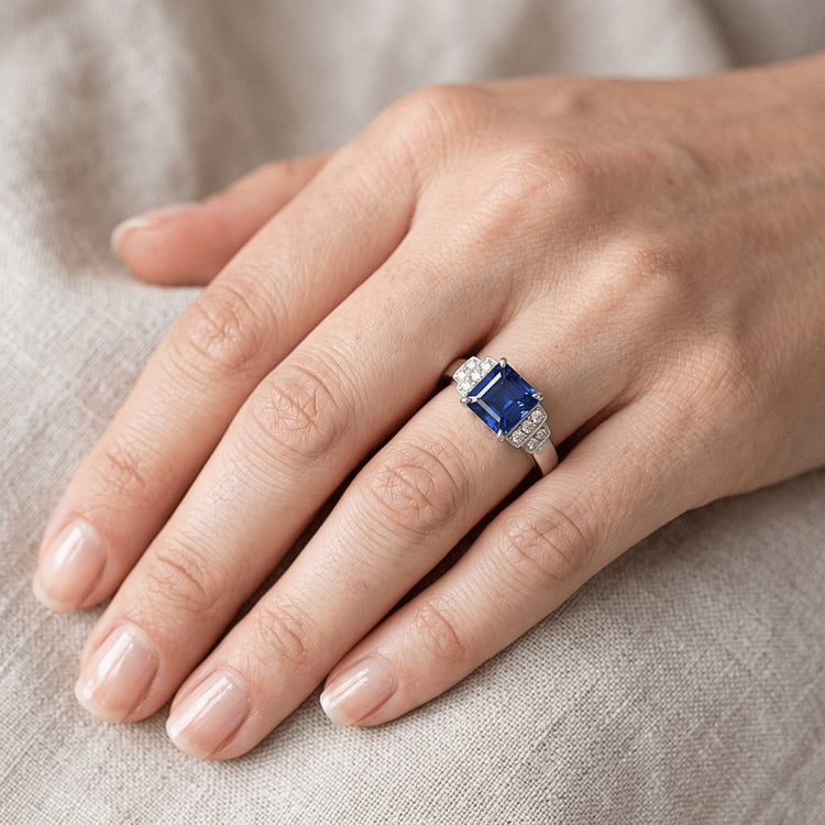 Bague Saphir Naturel 3 Carats
