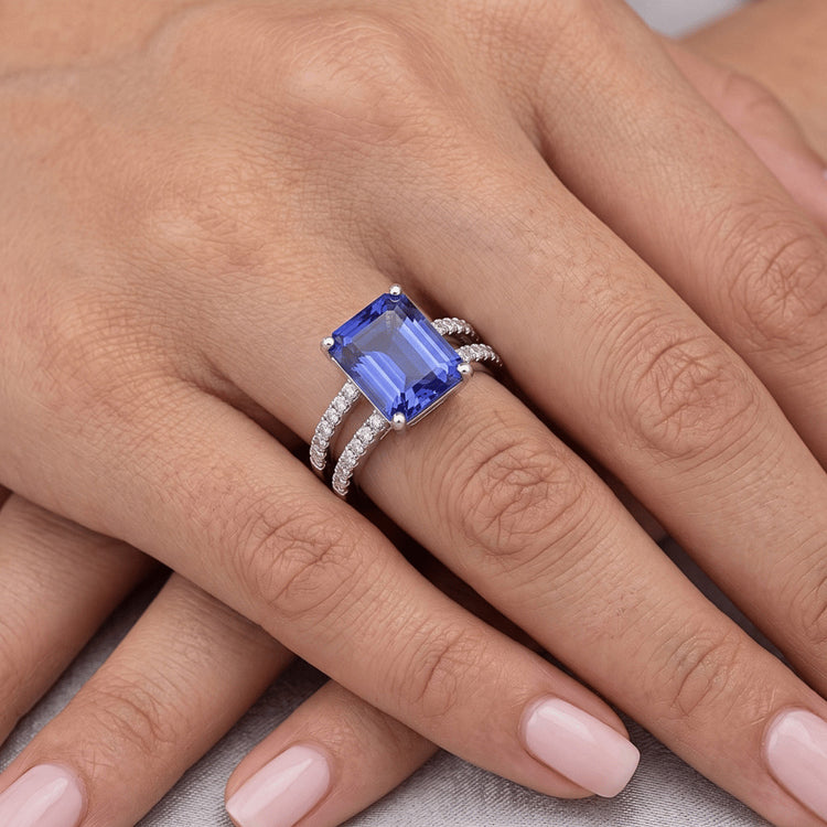 Bague Saphir Naturel 4.50 Carats
