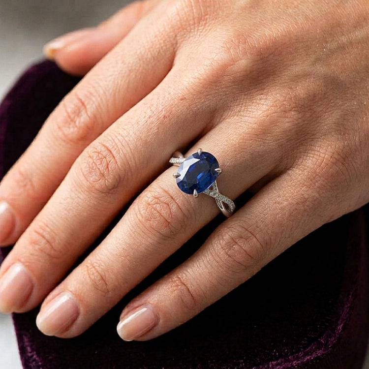 Bague Saphir Naturel 4.50 Carats